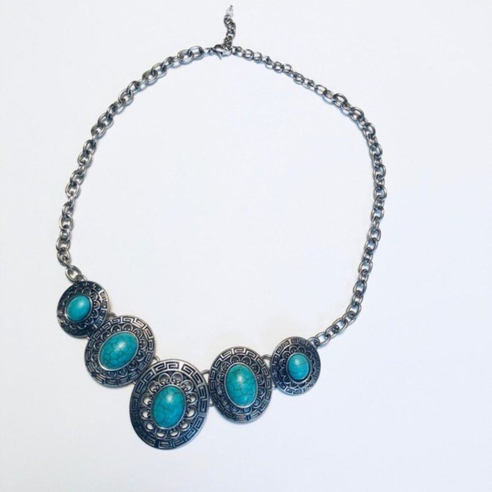 Women's Fashion Accessory Turquoise Fashion Necklace